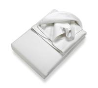 SETEX Waterproof Molleton Mattress Protector, 2 Layers, 140 x 220 cm, 100% Cotton Mattress Protector, Corner Elastics, White