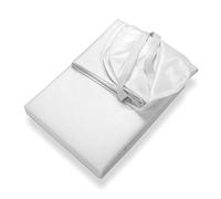 SETEX Waterproof Molleton Mattress Protector, 90 x 190 cm, 100% Cotton Mattress Protector, Generation, White
