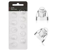 Setgoold 10Pcs Hearing Aid Domes 6mm Soft Silicone Double Vent Bass Domes