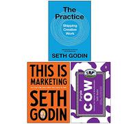 Seth Godin Collection 3 Books Set (The Practice, This is Marketing, Purple Cow)