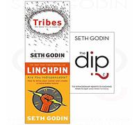 Seth godin tribes, linchpin, dip 3 books collection set