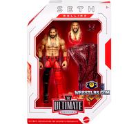 Mattel WWE Ultimate Edition Action Figure & Accessories Set, Seth Rollins 6-inch Collectible with Swappable Heads & Hands, 30 Articulation Points, JHV94