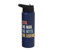 Seth The Best, Man Myth Legend, Funny Best Name Seth Stainless Steel Insulated Water Bottle