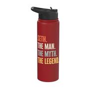 Seth The Best, Man Myth Legend, Funny Best Name Seth Stainless Steel Insulated Water Bottle