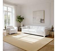 SETHEPACE Low Pile Rug, Ultra-Soft Rugs Living Room(Light Brown, 120x200CM)