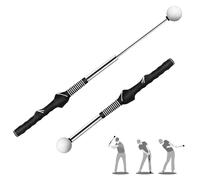 Seticek Retractable Golf Swing Training Aid,Rhythm Click Sound Warm Up Golf Swing Trainer,Golf Grip Trainer Attachment -Strength & Tempo Training for Chipping Hitting,Golf Accessories for Men