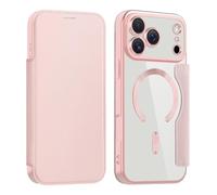 SETNGB Business-Style Magnetic Leather Flip Case for iPhone 18 17 Pro Max Magnetic Charging Protection Case,Pink,for iPhone 14 Pro Max
