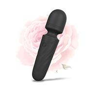 SeToole Rechargeable Mini Personal Massager, 10 Modes, Wireless, Quiet, Waterproof, Portable (Size: 11.8 x 2.8cm), Black