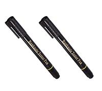 SetProducts© Set of 2 2-in-1 Counterfeit Money Detector and Ballpoint Pens [Euros/Dollars/Pounds] Lot de 2 Black