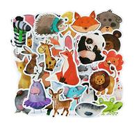 SetProducts Top Stickers! Pack of 50 Animals Stickers - Sticker Vinyls - Different Animals and Pets Non-Vulgar - Fashion, Style, Bomb - Customization Laptop, luggage, moto, bike, skateboard ...