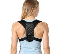 SETRON Back Brace Posture Corrector for Men and Women Lightweight Breathable Back Support Adjustable Posture Corrector (Black)