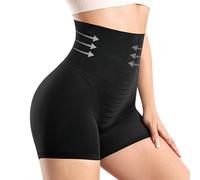 SETRON Women's High Waist Tummy Control Shaper Shorts Seamless Slimming Bodyshaper Shorts Butt Lifter Panties Underwear (Black, 2XL)