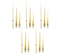 Sets Clock Hands Replacement Kit Aluminium Clock Repair Parts diys Wall Clock Mechanism Components Hour Minute Second Hand Set Quartz Clock Spares For Mending Vintage Restoration(Gold)