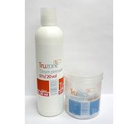 SETS OF TRUZONE CREAM PEROXIDE 6% (20 vol) 250ML & RAPID BLUE HAIR BLEACH 80GM+BRUSH+BOWL by Truzone