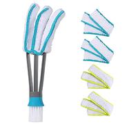 SetSail Blind Duster, Window Cleaner Duster Brush with 5 Microfiber Sleeves, Cleaning Tools for Vertical Blinds Air Conditioner Dust Ceiling Fans Dust Collector