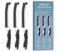 SetSail Crevice Cleaning Brush ，Multifunctional Bathroom Cleaning Brush with Comfortable Grip Window Groove Brushes Large Handle for Tiles, Kitchen Sinks & More,3 Pcs