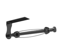 SetSail Paper Towel Holder, Single Hand Operable Paper Towel Holder Under Cabinet with Adjustable Damper Easy Tear Paper Towel Holder Wall Mount for Kitchen Bathroom, Adhesive or Screw, Black