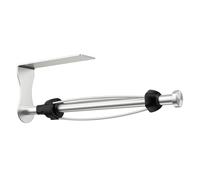 SetSail Paper Towel Holder Under Cabinet Single Hand Operable with Adjustable Damper Easy Tear Paper Towel Holder Wall Mount for Kitchen Bathroom, Adhesive or Screw, Silver