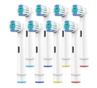 SetSail Toothbrush Heads for Oral B, 8 Pack Professional Electric Toothbrush Replacement Heads Medium Soft Dupont Bristles Replacement Toothbrush Heads Precision Clean Brush Heads Refills