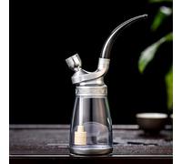 SETSCZY Bong, Glass Bong, Thick Glass Cup Bong, Glass Bottle Smoking Pipe, Water Pipes, Oil Rig Bong Hookah Set, for Smokers,F