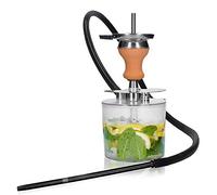 SETSCZY Hookah set, mini stainless steel shisha, lightweight acrylic shisha for carrying, hookah stable, complete set with fireplace head bag for families, hotels