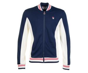 Settanta Track Jacket Navy Gardenia Red, Large