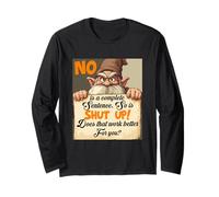 Setting boundaries, grumpy gnome, scroll, No Long Sleeve T-Shirt
