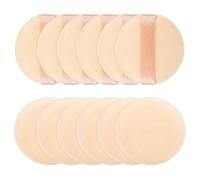 Setting Powder Puff, 6 Pcs Soft Cotton Round Makeup Powder Puff Pressed Powder Puff Pads Beauty Makeup Tools for Loose Powder, Setting Powder, Body Powder, Foundation (2.56 Inch)