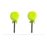 Setting Powder Puff, Lollipop Shape Loose Body Puffs, Body Powder Puff with Stick Handle, Soft Cosmetic Makeup Puffs for Large Face Girls Women, Face Cleaning Makeup (2PCS-Green)