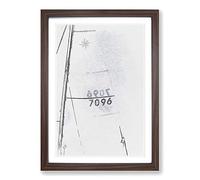 Setting Sail in Sydney in Abstract Framed Print | A2 Walnut Framed Wall Art | Ready to Hang | Abstract Fantasy Picture | Living Room Bedroom Lounge Office