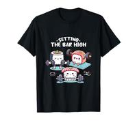 Setting The Bar High- Funny Workout Sushi Lifting Weights T-Shirt
