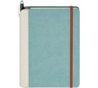 SETTINI® Lined Journal - Sleek Teal Journal for Writing Gift Set - Hardcover Vegan Leather, Unique Pen Holder, 192 Pages, 16 x 21.3 cm - Includes Pen and Gift Box - Journal for Men