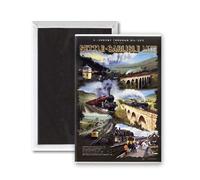 Settle Carlisle Line - 3x2 inch Fridge Magnet - large magnetic button