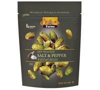 Setton Farms Naturally Seasoned Pistachio Seeds, Salt and Pepper, Pistachios Without Shell, Certified GMO Free, Gluten Free, Vegan and Kosher, 5 Ounce Resealable Bag