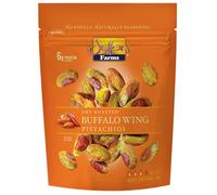 Setton Farms Pistachio Buffalo Wing Flavour Natural Seasoned Dry Roasted Pistachios Without Shell GMO Project Verified Gluten Free Vegan Kosher 5oz Resealable Bag