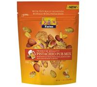 Setton Farms Pistachio Pub Mix 325ml Value Bag with Buffalo Wing Pistachios, Ranch Corn Nuts, Honey Roasted Sesame Chips and Hickory Almonds