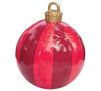 Settoo Christmas Balls 60cm Christmas Tree Ornaments Inflatable Balls Personalized Giant Christmas Balls for Garden Decoration Ornaments Inflatable Balls