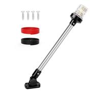 SETYPARY 18 Inches Stern Light LED Anchor Light for Boats Waterproof IP67, 3 Nautical Mile White Fold Down Boat Navigation Lights, Pontoon Boat Lights for Marine, Jon Boat, and Fishing Boats(12~24V)