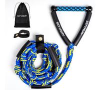 SETYPARY Wakesurf Rope and Handle, 25ft Floating Wake Surf Ropes, Surf Tow Rope for Wakesurfing and Watersports (Blue & Yellow)