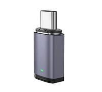 Seufrtyuo 5A Magnetic Adapter USB C Male to Female 100W PD Fast Charging Magnet USB C Data Adapter OTG Connector, Straight