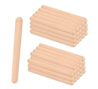 SEUICYNE Pack of 40 Wooden Claves Rhythm Sticks Tonewood Instrument Chimes Wooden Tonewoods for Music Lessons, Bands, Musician Gifts - 20 cm Wood