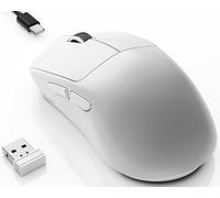 SEUNKWANG EWEAND X23 Pro Wireless Gaming Mouse, Tri-Mode 2.4G/USB-C/BT Mouse, PAW3311 Sensor, 12000 DPI, 59g Lightweight, 1ms Response, Computer Mouse with Anti-Slip Grip Tape for Laptop/PC/Mac-White
