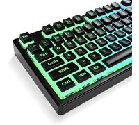SEUNKWANG Pudding Keycap, PBT Keycaps 132 Keys Set Custom Keycap Set, Shine Through Ergonomic Keycaps OEM Profile, Universal Compatible for TH80-X F75 AK820 RT100 F99 Hi75 Keyboard-Black