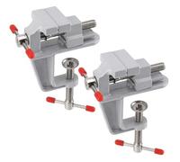SEUNMUK 2 PCS 5 inch Mini Jeweler Table Clamp Adjustable 0-35mm Small Bench Vice Work Bench Vise
