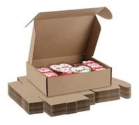 SEUNMUK 30 Pack Cardboard Shipping Boxes, 23 x 16 x 6 cm Corrugated Cardboard Boxes Brown Packaging Mailing Boxes for Shipping, Storage and Decoration