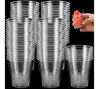 SEUNMUK 300 Pack 50ml / 2oz Plastic Shot Glasses, Small Disposable Plastic Shot Glasses, Mini Clear Plastic Cups for Whiskey, Jello, Beverage, Tasting, Sauce, Dips, Samples