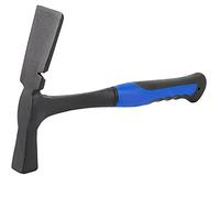 SEUNMUK 38 oz Rock Brick Hammer, 33.5 cm German Style Flat Head Masonry Hammer with Ergonomic Rubber Grip