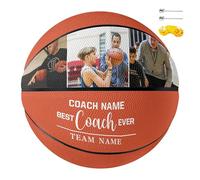 SEURGRY Personalized Basketball Gift,Custom Photo Basketball with Text,Player Team Coach High School Senior Gift for Men Women Teen Boys Girls