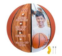 SEURGRY Personalized Basketball Gift,Custom Photo Basketball with Text,Player Team Coach High School Senior Gift for Men Women Teen Boys Girls