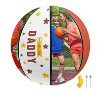 SEURGRY Personalized Basketball Gift for Dad,Custom Photo Basketball with Text,Father's Day Birthday Sports Gifts for Men Coach, High School Senior Gift
